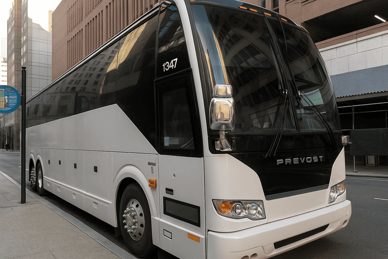 a Jackson Shuttle Bus Rentals coach bus